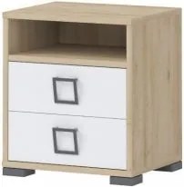 Riddle-Oak-White Night Locker