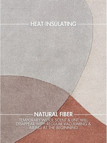 Бежов ръчно изработен вълнен килим 120x170 cm Hackney Clarissa – Ted Baker