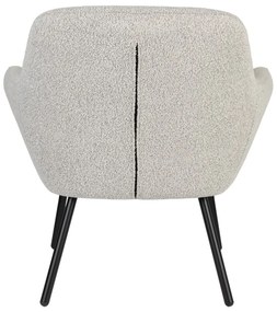 Бяло кресло от букле Dude – White Label