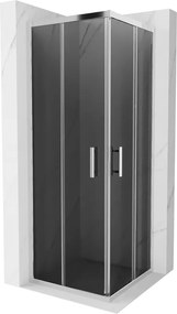 Mexen Rio квадратна душ кабина 70 x 70 см, графит, хром - 860-070-070-01-40