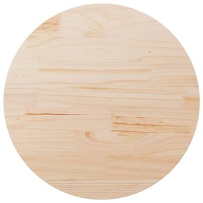 813649 vidaXL Плот за маса, Ø80x2,5 см, бор масив