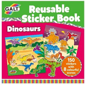 Galt - Книжка със стикери за многократна употрeба - Динозаври