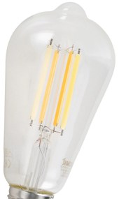 Комплект от 5 Димируеми LED крушки E27 ST64 прозрачни 7W 806lm 2700-6500K