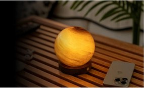 Тъмнокафява светлинна декорация с USB ø 8 cm Sand Storm – Gingko