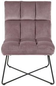 Розово кадифено кресло Alba – Actona