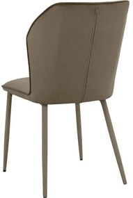 Кафяви кадифени трапезни столове в комплект от 2 бр. Wilma – Støraa