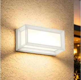 BRILAGI - LED външна стенна лампа с сензор PARKER LED/12W/230V бяла IP44