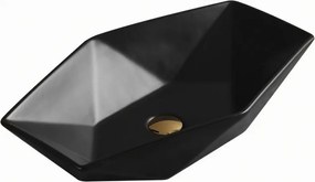 Mexen Elena надплотова мивка 63 x 41 см, черен мат - 21476385