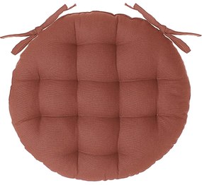 Кръгла възглавница за стол atmosphera Anjali, 38 cm - Теракота