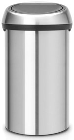 Кош за боклук Brabantia Touch Bin 647245, 60 л, Плавно и безшумно отваряне, Инокс/мат