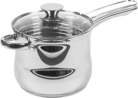 Тенджера с кошница за пържене Kinghoff KH 4581, 3.6 л, 18 см, Стъклен капак, Многослойно дъно, Индукция, Инокс