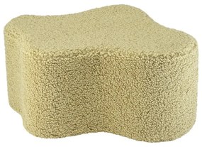 Зелен детски пуф от букле Cloud – Wigiwama