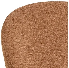 ФИОРА Теракота (тъкан Апиа 272) / черни крака – МОДЕРЕН ТАПИЦИРАН С ЧЕНИЛ СТОЛ ЗА ДНЕВНА/ТРАПЕЗАРИЯ