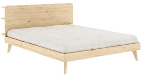 Двойно легло от борова дървесина с решетка 160x200 cm Retreat - Karup Design