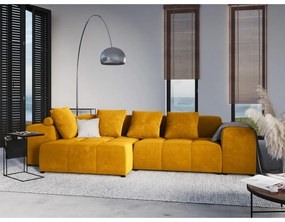 Модул за диван от жълто кадифе Rome Velvet - Cosmopolitan Design