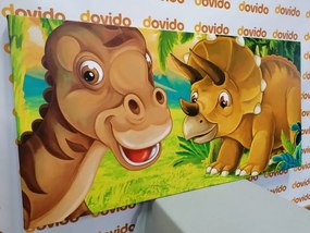 Картина на платно – Весели динозаври
