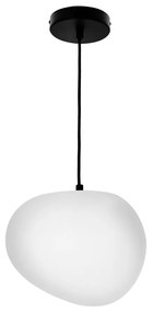 Черно-бяло висящо осветително тяло ø 25 cm Stones – Candellux Lighting