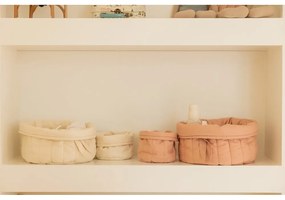 Кремави текстилни детски кутии за съхранение в комплект от 2 бр. ø 30x20 cm Bambie Natural – Lorena Canals