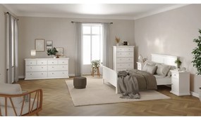 Бяло двойно легло 160x200 cm Paris – Tvilum