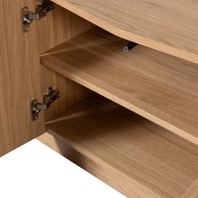 Маса за телевизор от масивен дъб в естествен цвят 133x52x45 cm Zuma – WOOOD