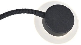 Модерна подова лампа черна с LED и лампа за четене - Chala