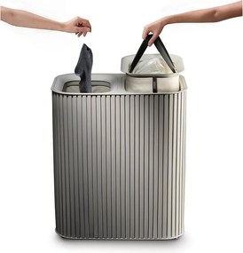 Бежов бамбуков кош за пране 2x45 l Tota Luxe – Joseph Joseph