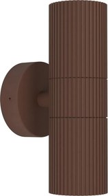 Eglo 902041 - Външно стенно осветително тяло TOMELLOSO 2 x GU10/28 W/230 V, IP44, кафяво