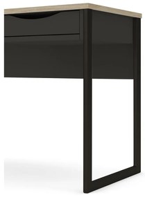 Черна работна маса , 130 x 48 cm Function Plus - Tvilum