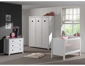 Бял детски гардероб 159x191x57 cm Amori – Vipack