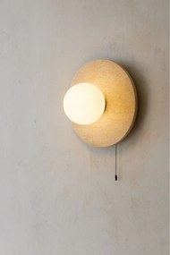 Бежова каменна стенна лампа ø 12 cm Hilde – Opviq lights