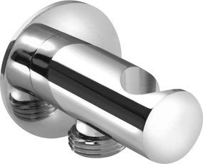 Sapho - Кръгла фиксирана стойка за душ с извод за вода/лъскав хром