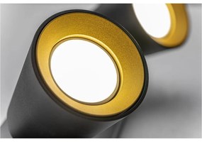 Черно осветително тяло за таван с метален абажур 9x31 cm Elli – GTV