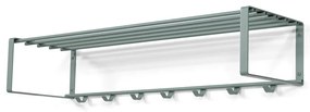 Сиво-зелена метална стенна закачалка с рафт 100 cm Rex – Spinder Design