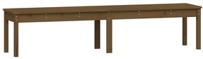 824021 vidaXL 2-местна градинска пейка меденокафява 203,5x44x45 см бор масив