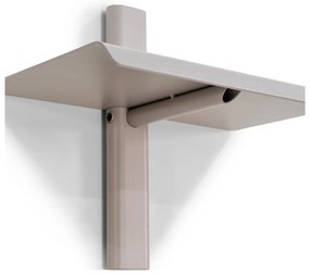 Сиво-бежов метален стенен рафт 28 cm Hola – Spinder Design