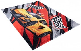 Детски килим с мотив на състезателен автомобил Ширина: 140 см | Дължина: 200 см