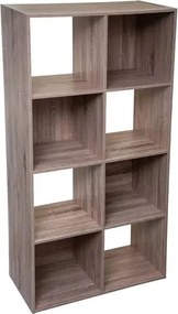 Рафт 5five Mix'n Modul, 8 отделения, MDF, 68x32x134 cm - Естествен
