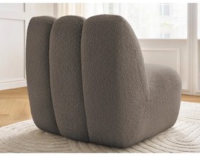 Кафяво-сиво кресло от прежда с примки от букле Janissaire – Bobochic Paris