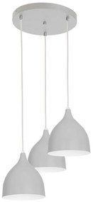 Пендел NOAK 3xE27/15W/230V сив