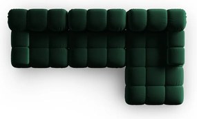 Зелен кадифен диван 285 cm Bellis - Micadoni Home