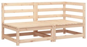 837942 vidaXL Градински диван, 2-местен, бор масив