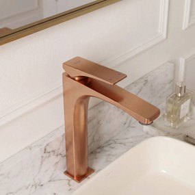 Смесител за мивка PREMIUM Rea Joe Brush Copper High