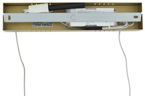 Дизайнерска висяща лампа златна правоъгълна 3-степенна димируема - Krisscross