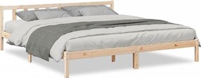 852452 vidaXL Екстра дълга рамка за легло, без матрак, 180x220 см, бор масив