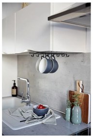 Черна двуредова стойка за 8 чаши - Wenko