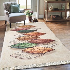 Модерен килим с мотив листа Ширина: 160 см | Дължина: 220 см