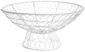 Бяла телена купа за сервиране - Dakls