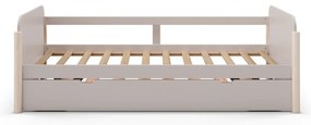 Кремаво разтегателно детско легло от масивен бор 90x190 cm Enola – Marckeric