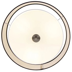 Интелигентен таванен аплик черен с бял 50 см с 3 Wi-Fi A60 - Drum Duo