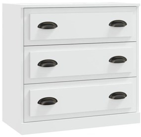 816224 vidaXL Сайдборд, бял, 70x35,5x67,5 см, инженерно дърво